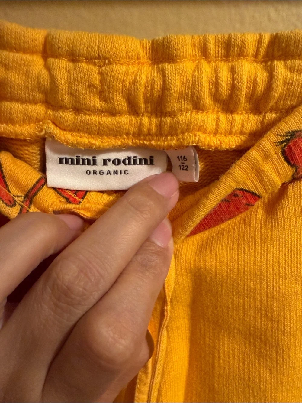 Mini Rodini Kids Yellow with Red Squirrel Print